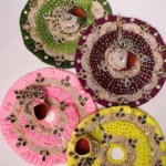 Premium Designer Laddu Gopal Poshak | Original AD Stone, Pearl & Mirror Work | Luxury Krishna Dress Collection
